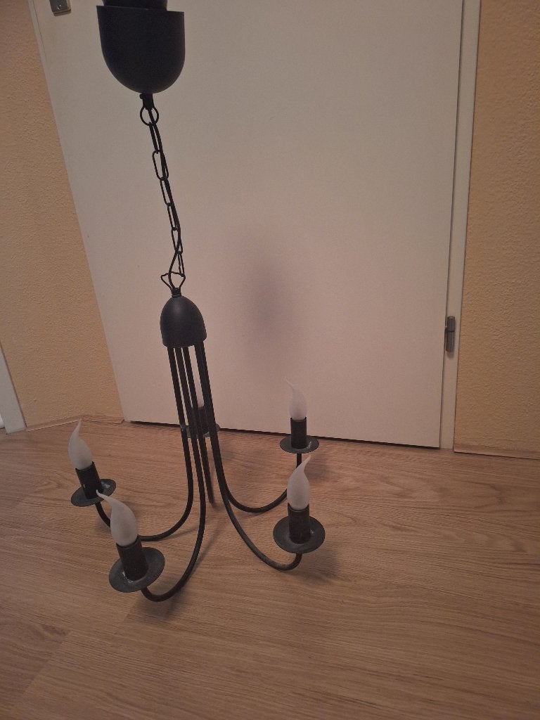 hanglamp zwart, Ophalen, Zo goed als nieuw, Metaal, E14 (klein)