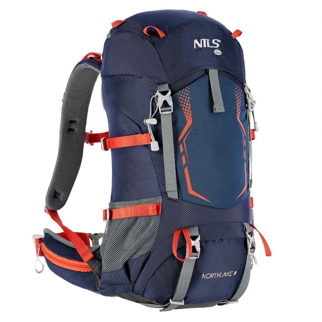NILS CAMP Backpack TOURIST Northlake 30+10 liter donkerblauw, Sport en Fitness, Info@outdoorensport.nl, Poland 41 - 807 Zabrze Pyskowicka 17