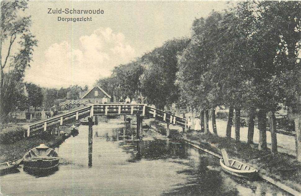 304-220-031 Zuid-Scharwoude Dorpsgezicht, Verzamelen, Ansichtkaarten | Nederland, Verzenden, Voor 1920, Noord-Holland