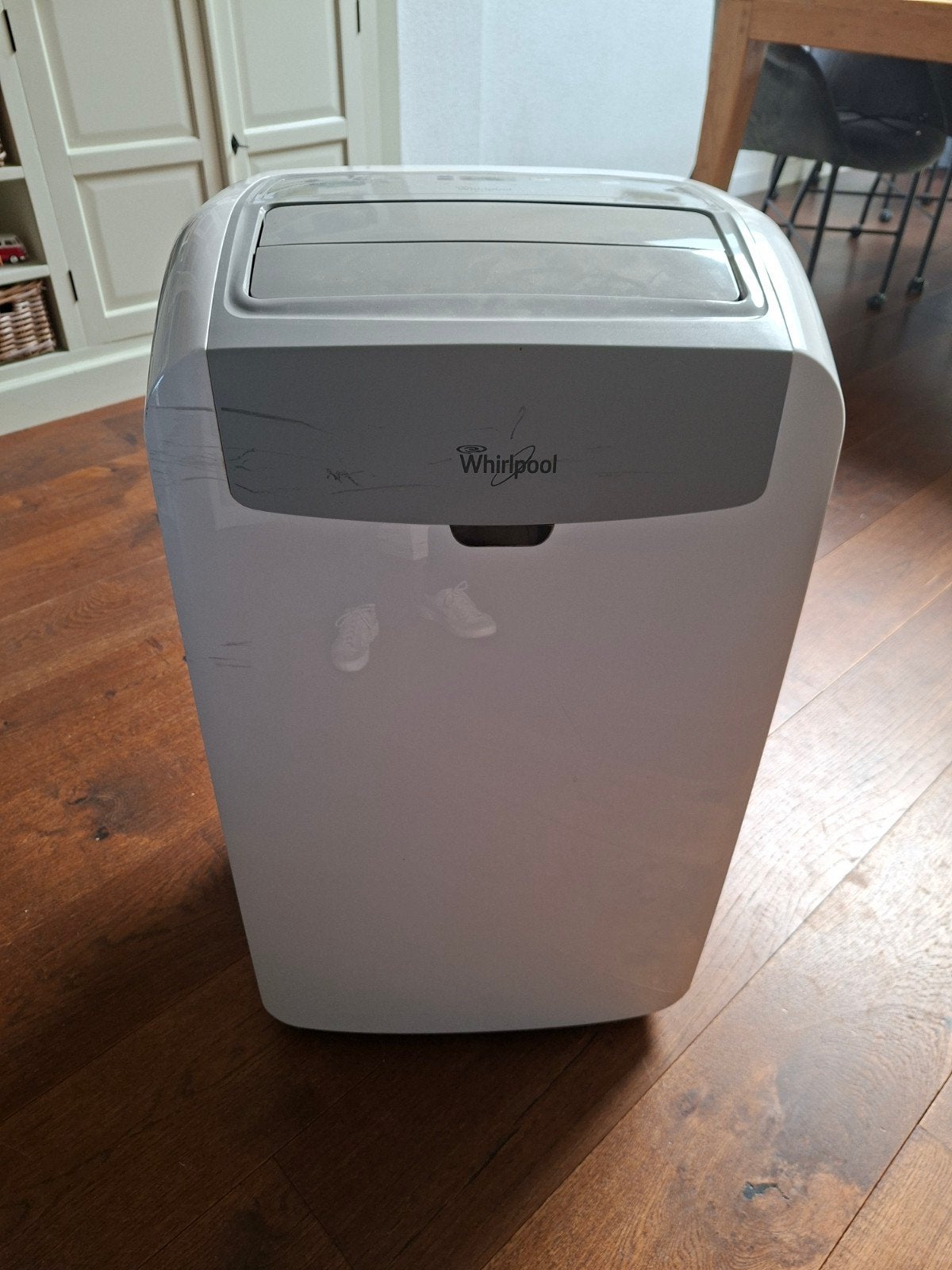 Whirlpool PACW9COL mobiele airco, Ophalen, Gebruikt, Minder dan 60 m³, Ventileren