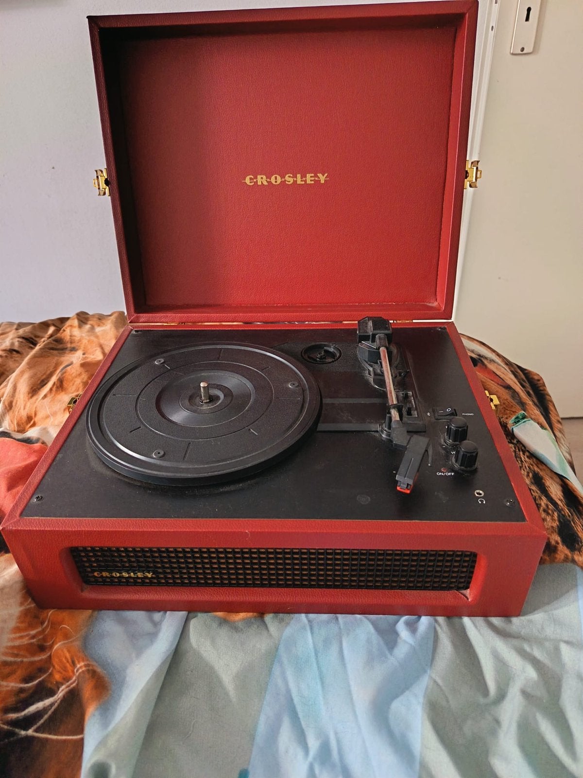 Crosley Platenspeler Rood - Vintage Stijl, Ophalen of Verzenden, Gebruikt, Platenspeler, Overige merken