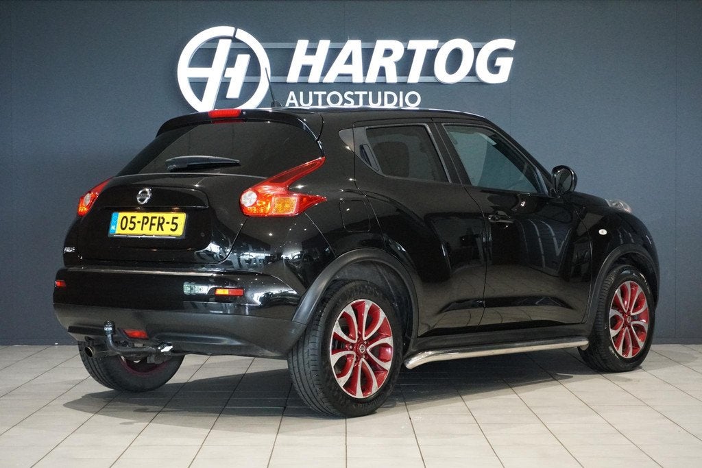 Nissan Juke 1.6 Tekna + LEDER / CAMERA / NAVI / TREKHAAK, Auto's, Nissan, Euro 5, Stoelverwarming, 4 cilinders, SUV of Terreinwagen