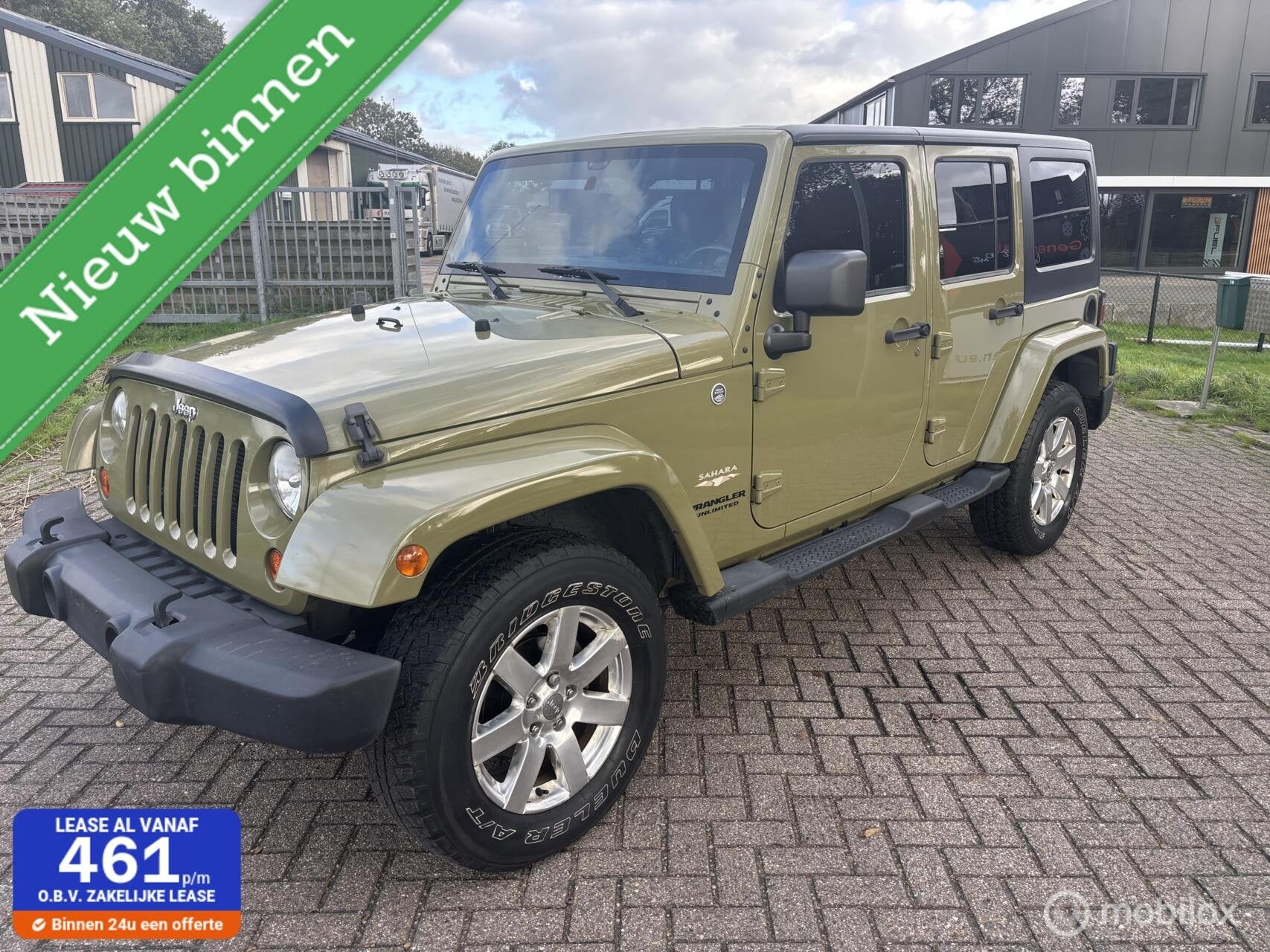 Jeep Wrangler Sahara 4dr, Auto's, Automaat, Stof, Gebruikt, Zwart