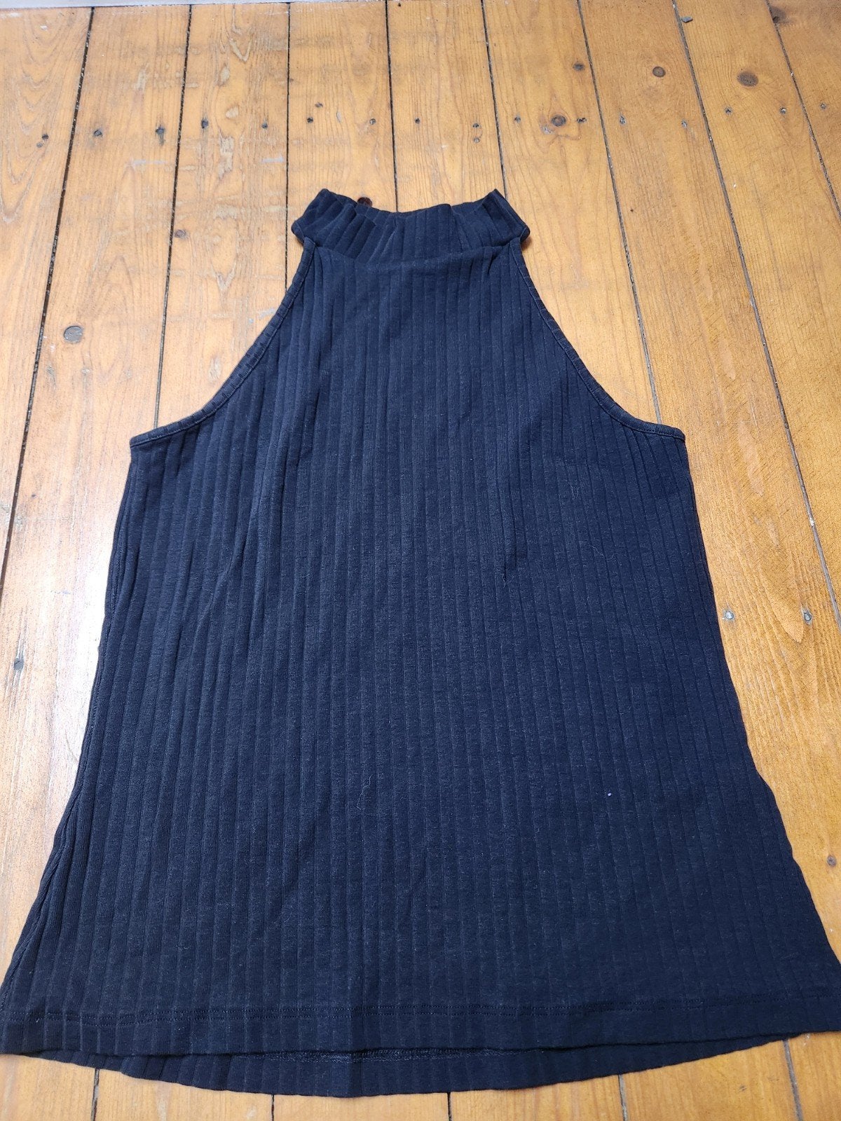 Even&Odd ribgebreide top met col, maat M/L, Maat 38/40 (M), Zwart, Ophalen of Verzenden, Zo goed als nieuw