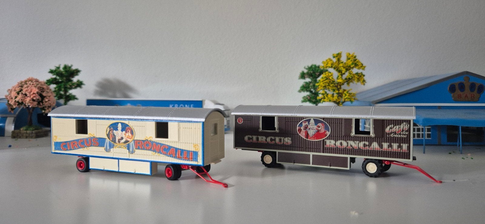 Circus Roncalli Marklin metalen circuswagens, Hobby en Vrije tijd, Modelauto's | 1:87, Ophalen of Verzenden, Zo goed als nieuw