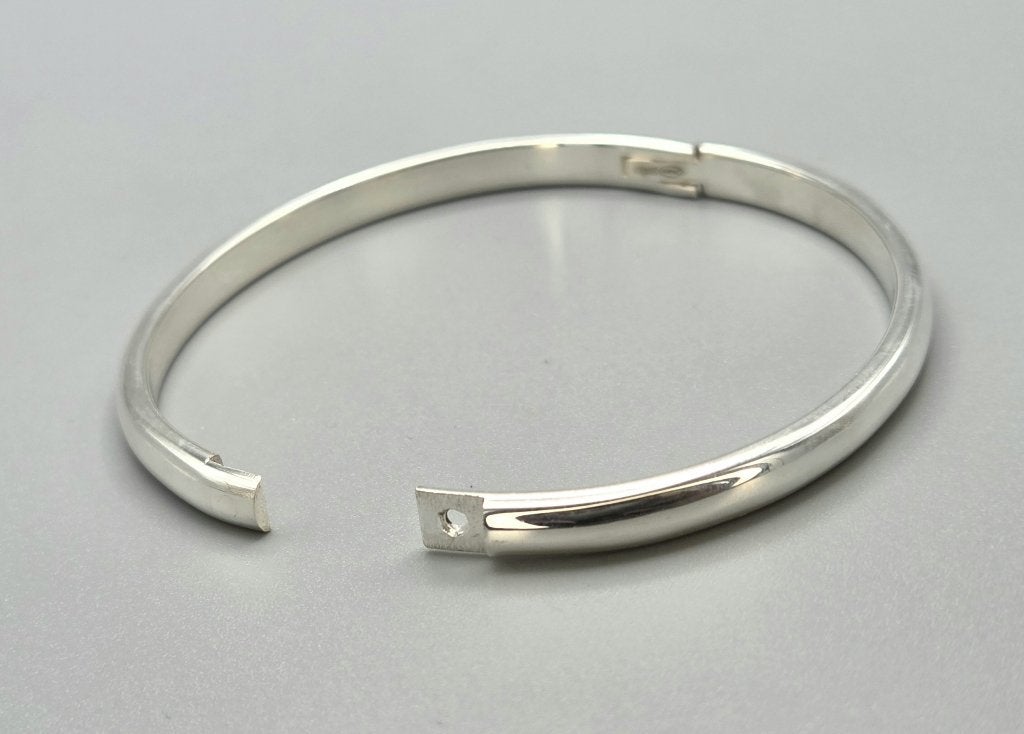 Zilveren classic Solide bangle / slavenarmband. 2026/500, ., Nieuw, Ophalen of Verzenden, .