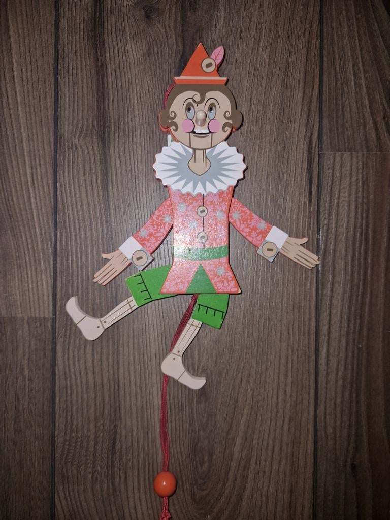 Houten trekpoppetje pinokkio Efteling, Ophalen of Verzenden, Zo goed als nieuw, Overige typen