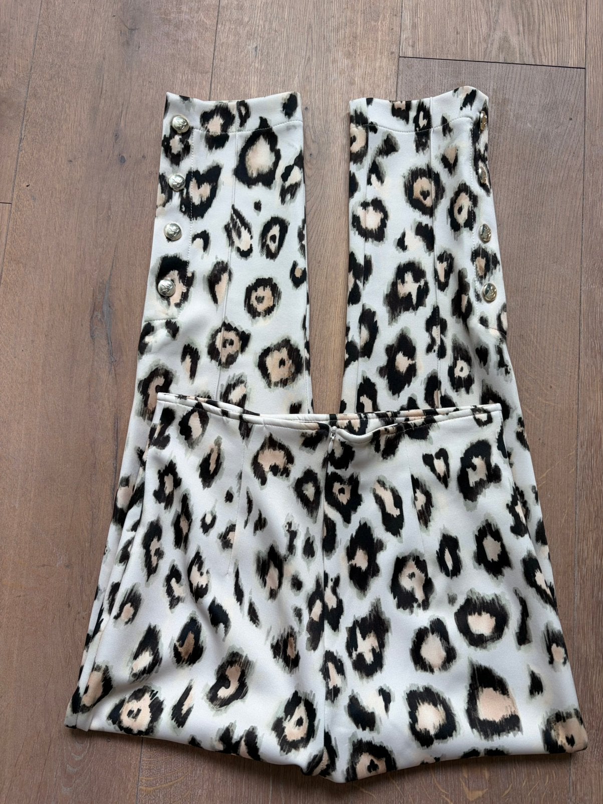 DENNY ROSE pantalon animalprint met hoge taille mt 38, Kleding | Dames, Maat 38/40 (M), Italie, -, Verzenden