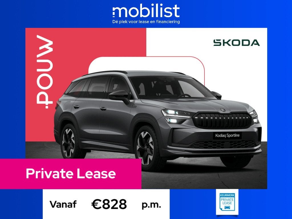 Skoda Kodiaq 1.5 TSI 204pk PHEV Sportline Limited (bj 2026), Bedrijf, Nieuw, 1813 kg, SUV of Terreinwagen