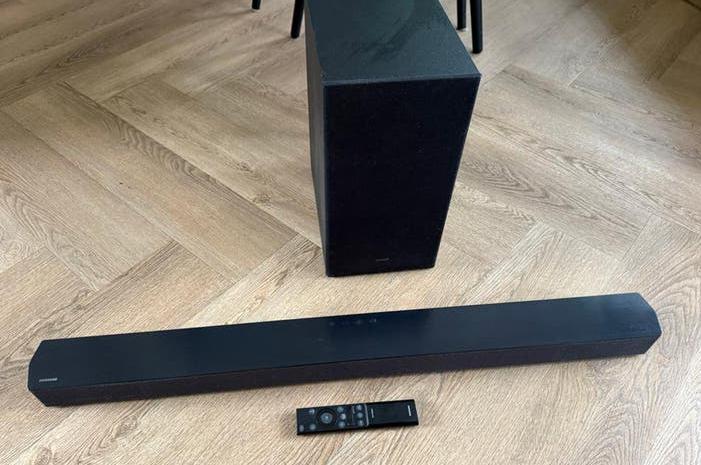 Samsung Soundbar HW-C450 met afstandsbediening, Ophalen, Bluetooth, Zo goed als nieuw