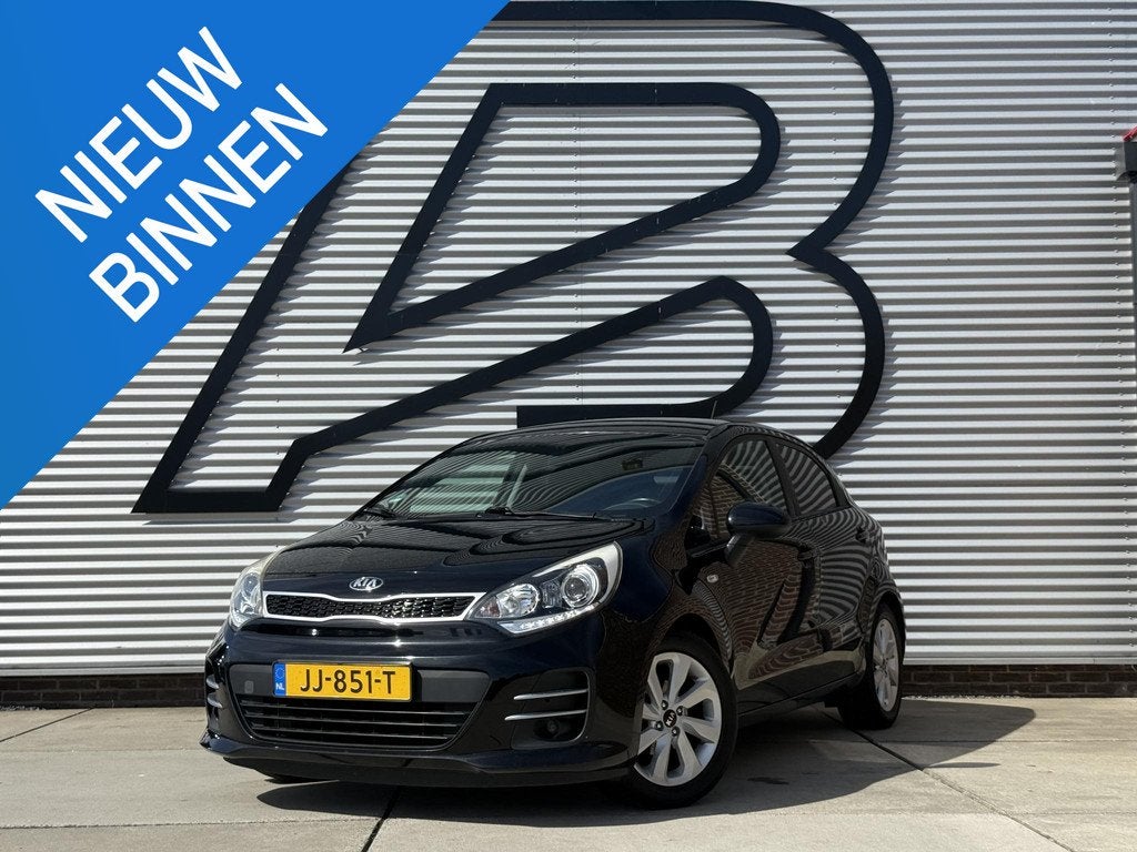 Kia Rio 1.2 CVVT DynamicLine 1e Eigenaar|Navi|Camera|Airco|C, Auto's, 1027 kg, Euro 6, 4 cilinders, Zwart