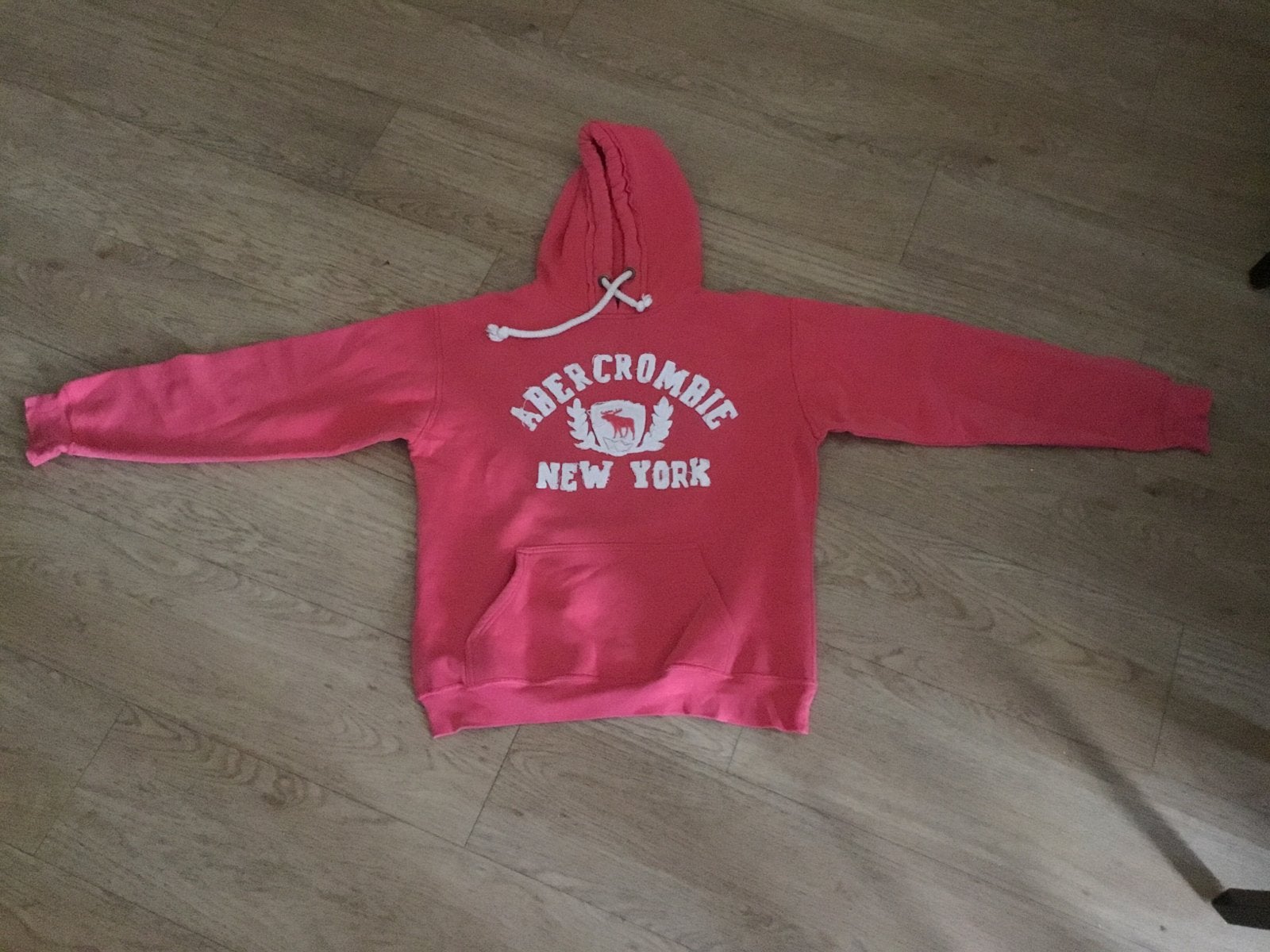 Abercrombie & Fitch hoodie roze maat M/L, Ophalen, Gedragen, Maat 38/40 (M), Roze