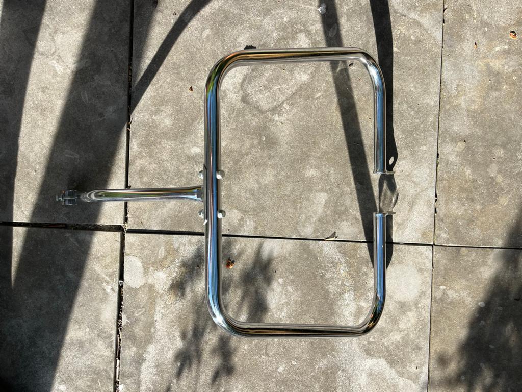 Chromen valbeugel voor tomos 4l, Fietsen en Brommers, Brommeronderdelen | Oldtimers, Ophalen of Verzenden, Zo goed als nieuw, Frame