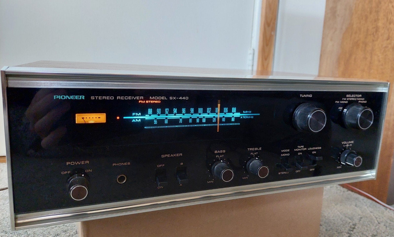 Pioneer Receiver SX-440 in zeer nette staat met CS-E300 set, Ophalen of Verzenden, Gebruikt, Stereo, Pioneer
