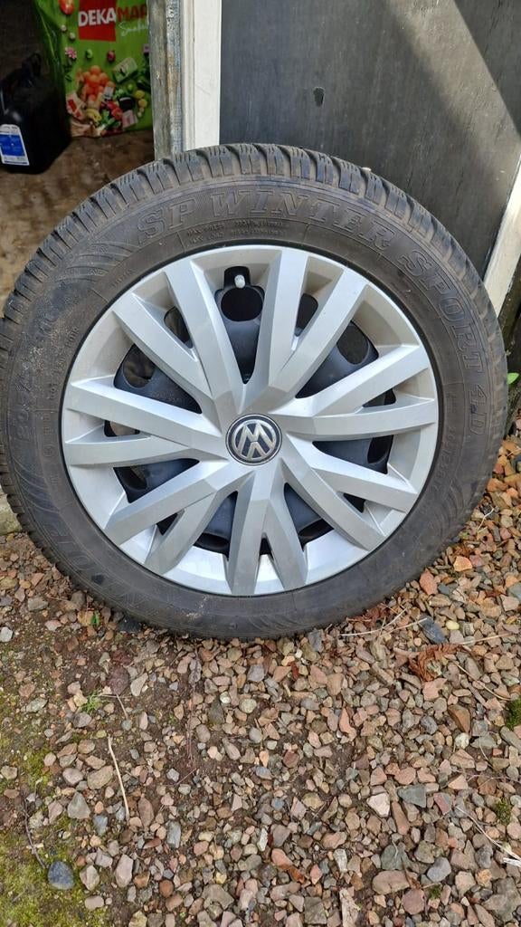Winterbanden Volkswagen Golf E - Complete Set, Ophalen, Gebruikt, 16 inch, Banden en Velgen