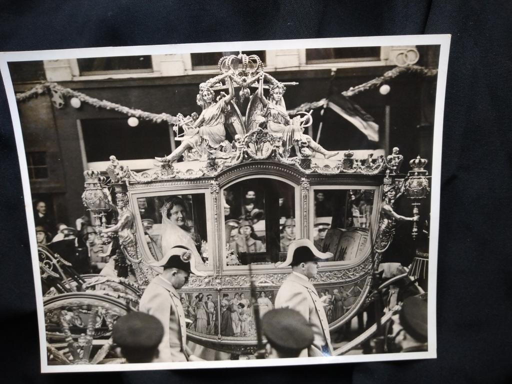 Foto huwelijk Juliana, Ophalen of Verzenden, Kaart, Foto of Prent