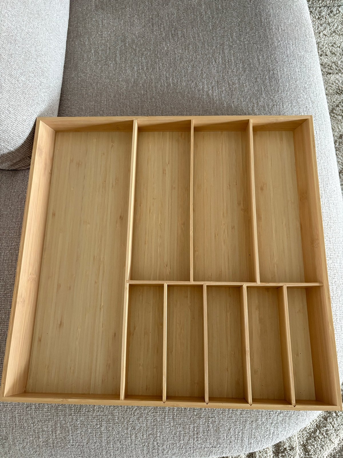 Bestekbak licht bamboe 52x50 cm, Beige, Overige typen, Hout, IKEA