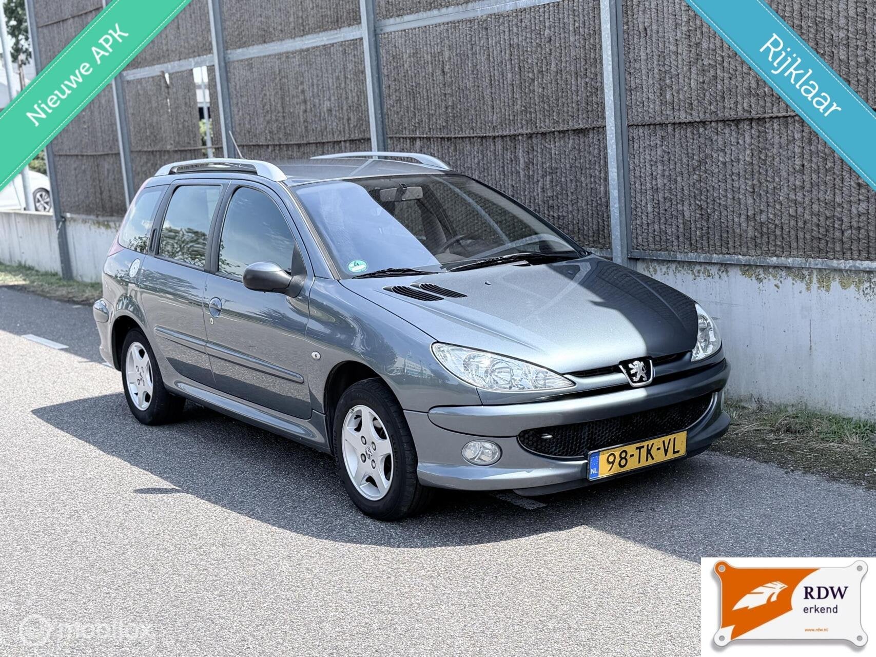 Peugeot 206 SW 1.4 Air-line 3 NAP/AIRCO/NWE APK/NWE DB RIEM, Auto's, Voorwielaandrijving, 4 cilinders, Origineel Nederlands, Handgeschakeld