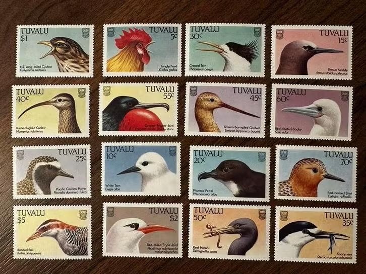 Tuvalu 1988 Vogels Postfris Postzegels Set, Ophalen of Verzenden, Postfris