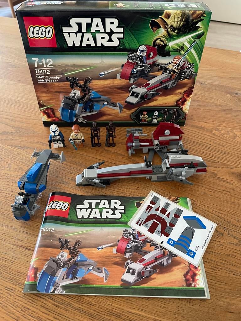Lego Star Wars BARC Speeder with Sidecar 75012, Gebruikt, Star Wars, Lego, Ophalen of Verzenden