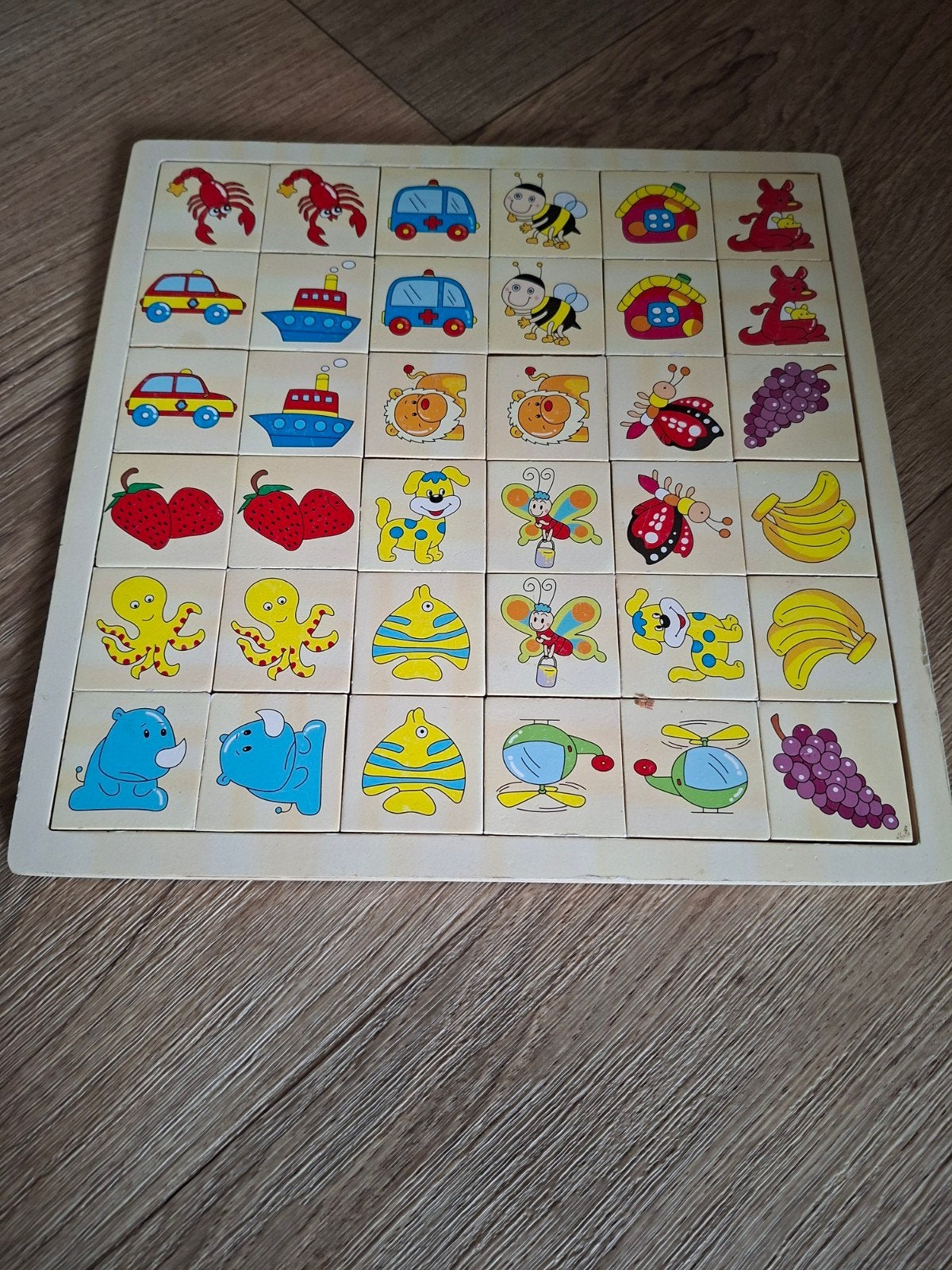 houten memory, Ophalen, 10 tot 50 stukjes