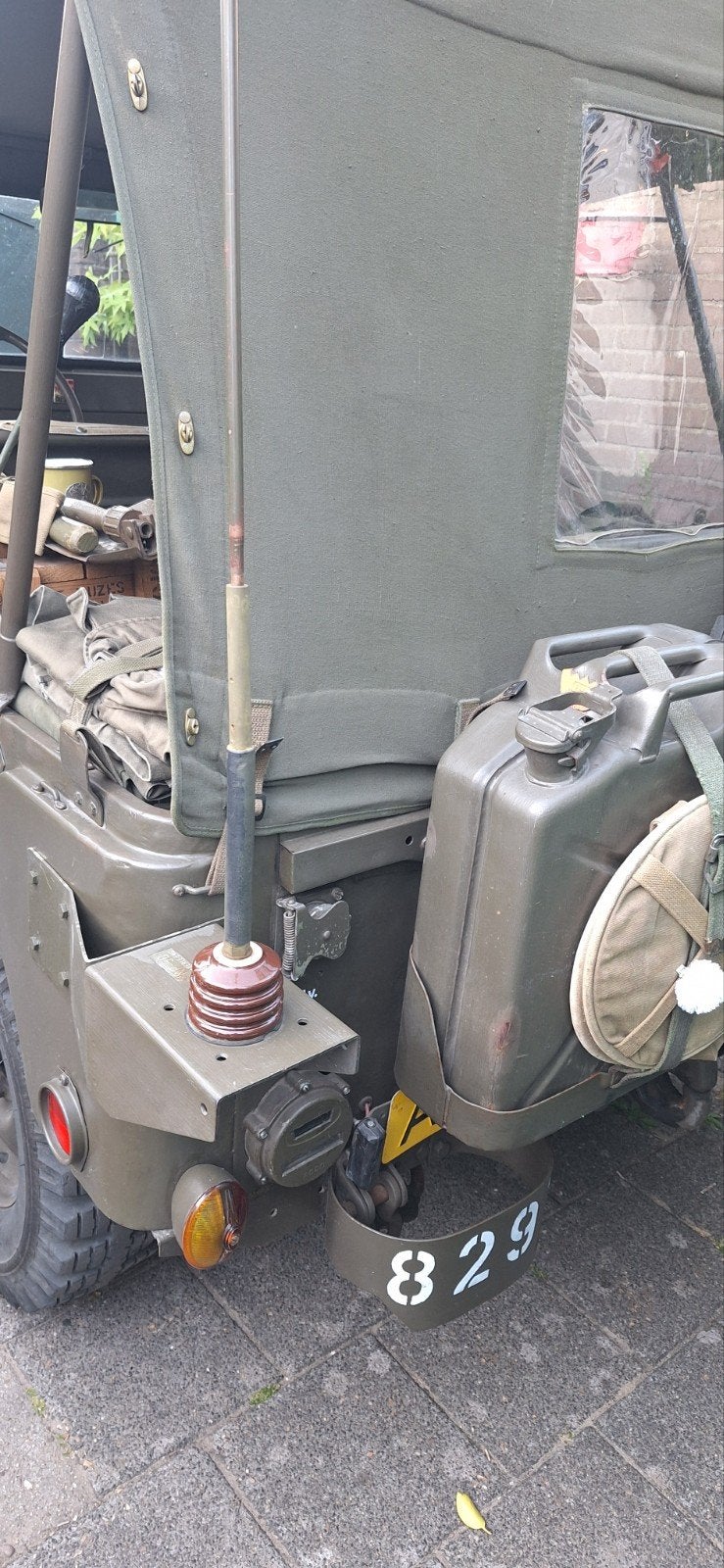 Militaire Antenne voor nekaf Jeep, Verzamelen, Militaria | Algemeen, Ophalen of Verzenden