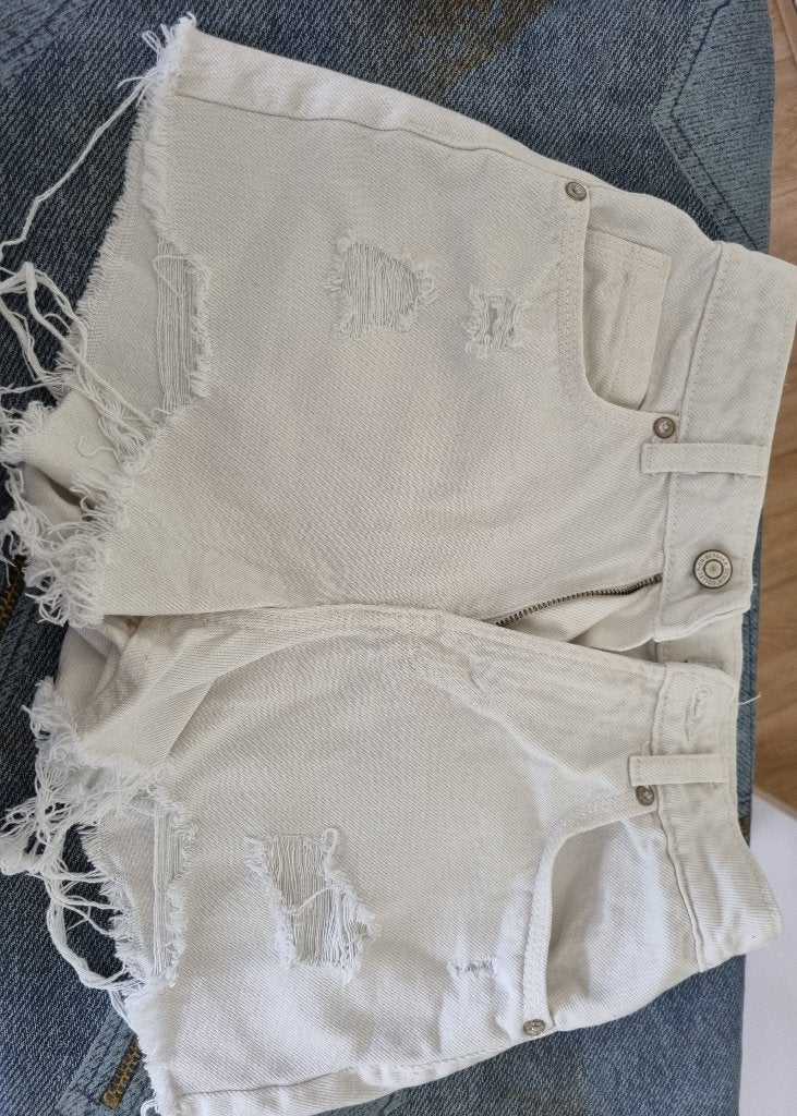 Short, Kort, Wit, Nieuw, Maat 34 (XS) of kleiner