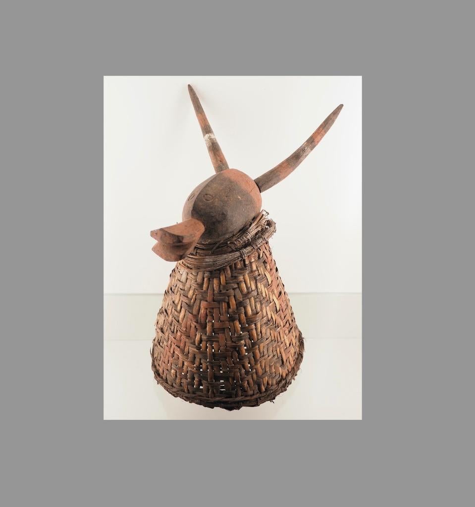 Div. Afr. kunst oa Mama masker Nigeria (160313-13), Ophalen of Verzenden