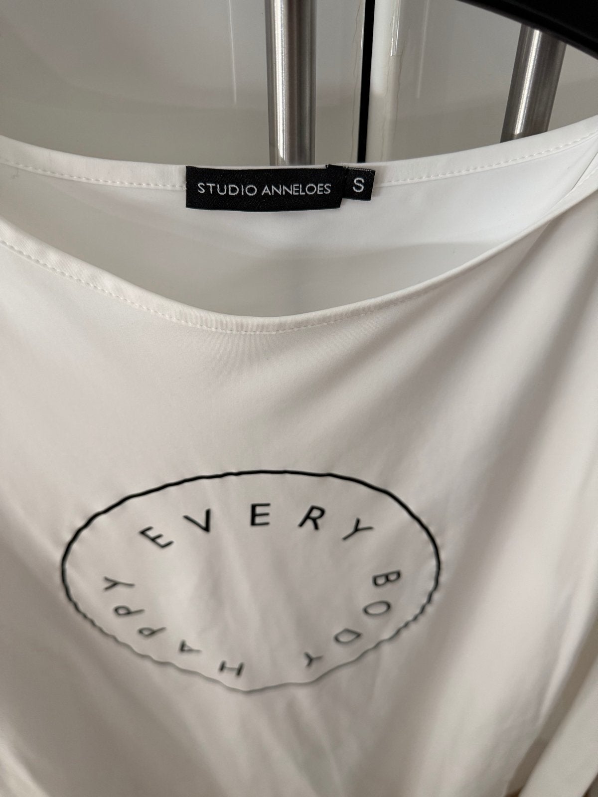 Studio Anneloes Happy Everybody shirt maat S, Wit, Ophalen of Verzenden, Zo goed als nieuw, Lange mouw