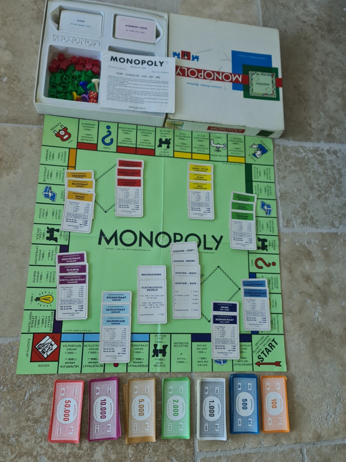 Monopoly bordspel - Klassieke editie in guldens, Hobby en Vrije tijd, Ophalen of Verzenden, Zo goed als nieuw
