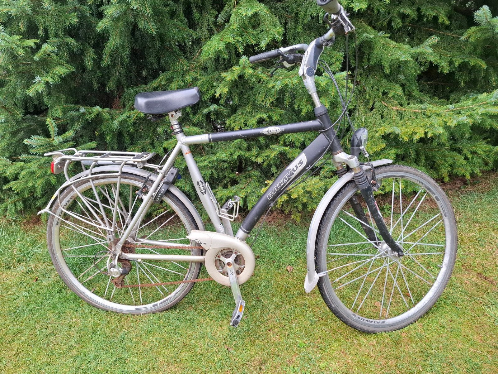 Batavus Compass herenfiets 57 cm framehoogte, Ophalen, Gebruikt, 10 tot 15 versnellingen, Batavus