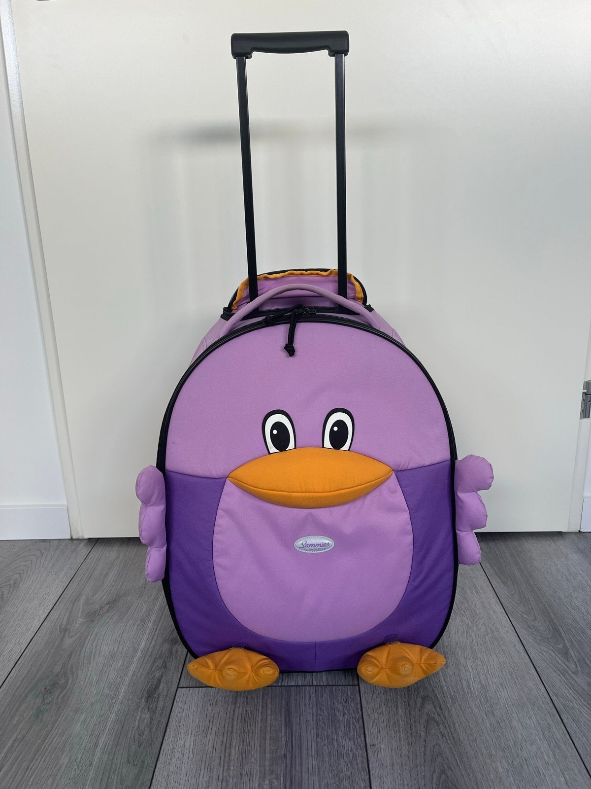 Samsonite kinderkoffer Happy Sammies, Ophalen, Zo goed als nieuw, Paars, Wieltjes