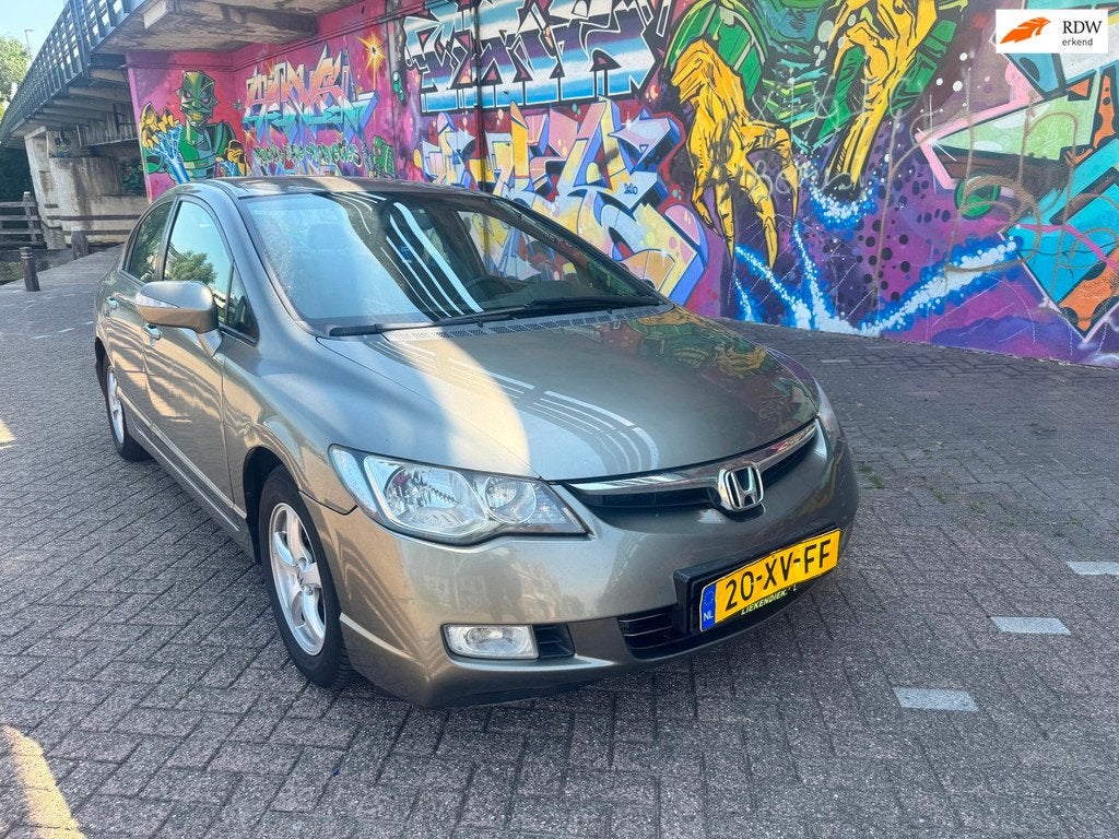 Honda Civic 1.3 Hybrid automaat airco navigatie dvd verwarmi, Stof, Zwart, Origineel Nederlands, Bedrijf