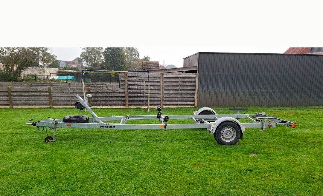 Steinbacher trailer met een 1800KG as en kenteken, Minder dan 1500 kg, Verstelbare verlichting, 6 tot 9 meter, Overige typen