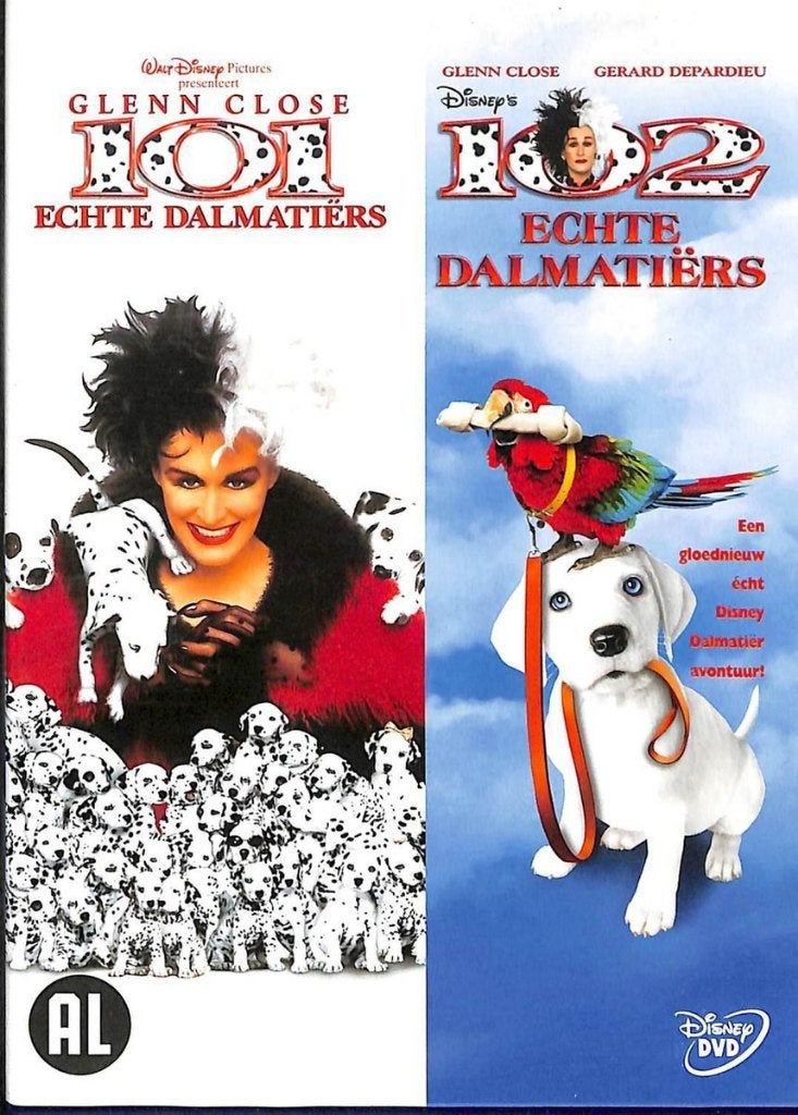101 + 102 Echte Dalmatiers - Disney, Sealed Ned. Gespr/Ond., Cd's en Dvd's, Alle leeftijden, Ophalen of Verzenden, Dieren, Nieuw in verpakking