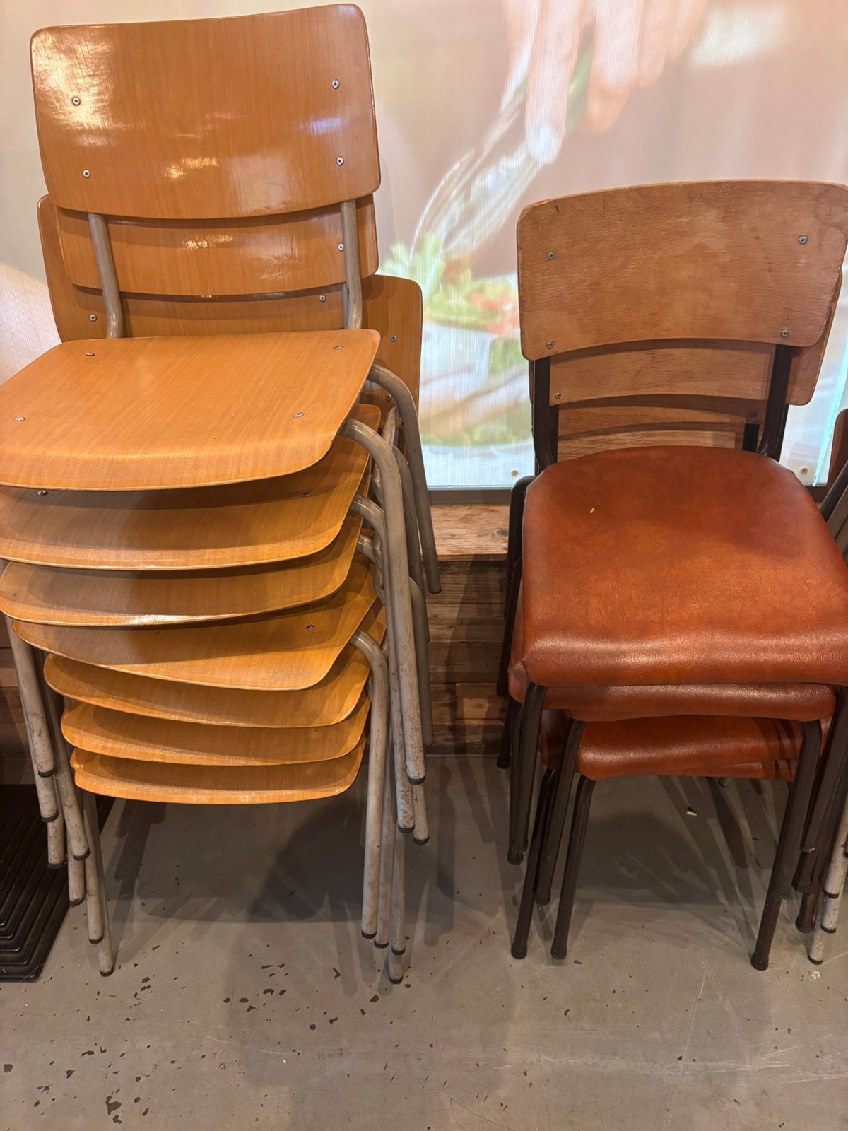 Stoelen, Ophalen, Gebruikt, Bruin