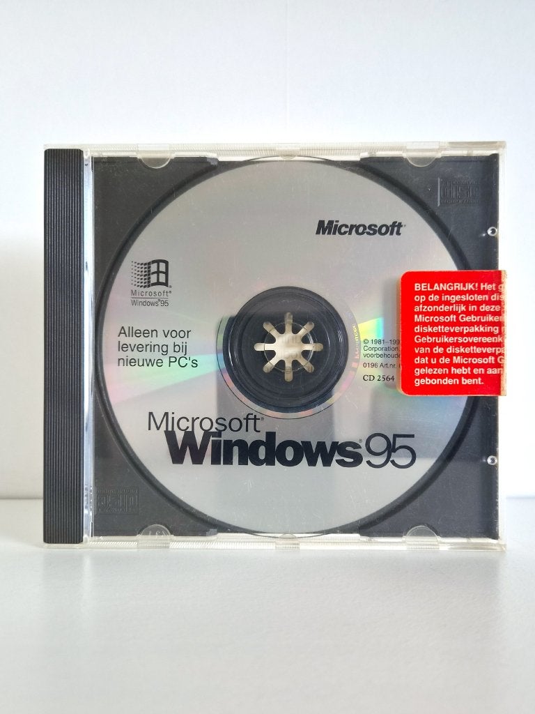 Microsoft Windows 95 NL - PC cd-rom, Computers en Software, Ophalen of Verzenden, Zo goed als nieuw, Windows