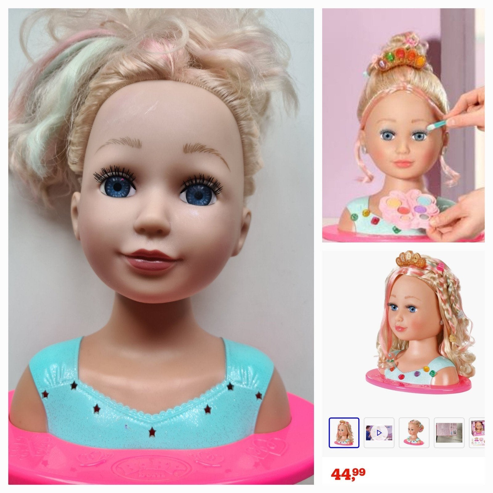 BABY born Sister stylinghoofd Prinses, Zapf Creation, Ophalen of Verzenden, Zo goed als nieuw, Overige typen