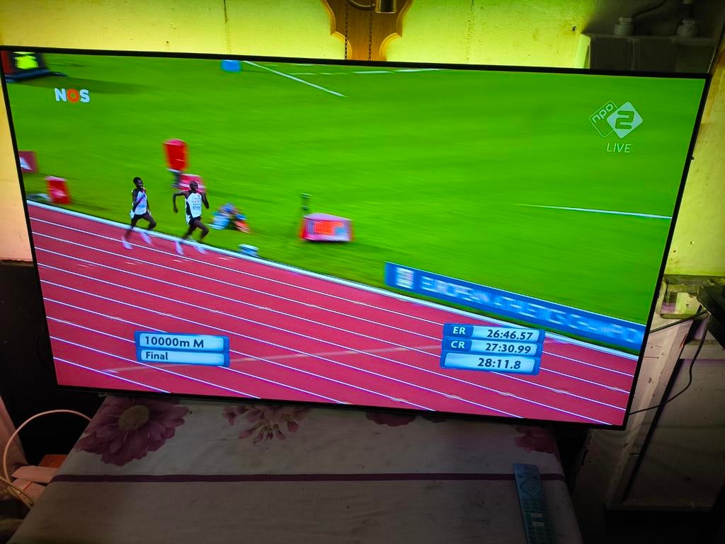 55 inch Philips OLED Smart tv met ambilight, Ophalen, Zo goed als nieuw, 100 cm of meer, Philips