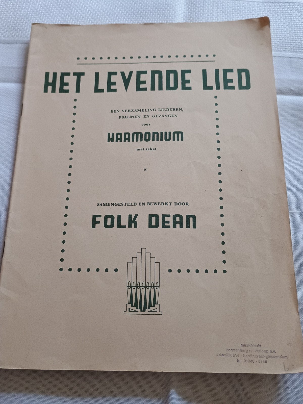Folk Dean - Het levende Lied - Harmonium, Ophalen of Verzenden, Gebruikt, Les of Cursus