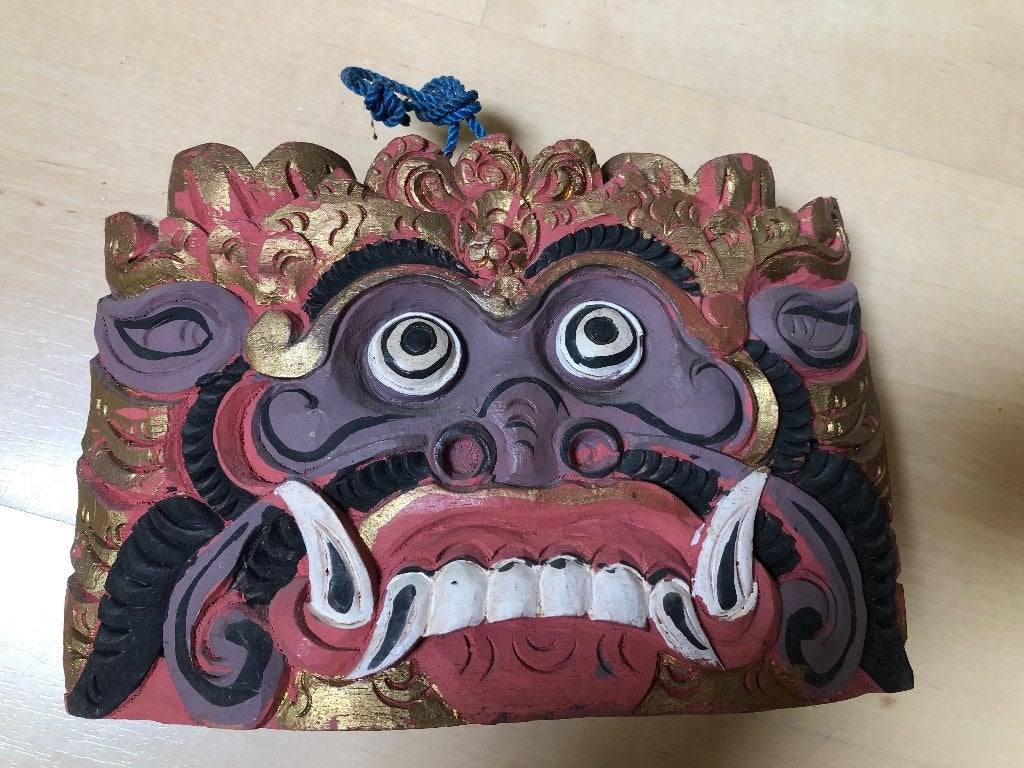 Barong houten masker, Bali, Antiek en Kunst, Kunst | Niet-Westerse kunst, Indonesië, Ophalen of Verzenden, Masker, Hout