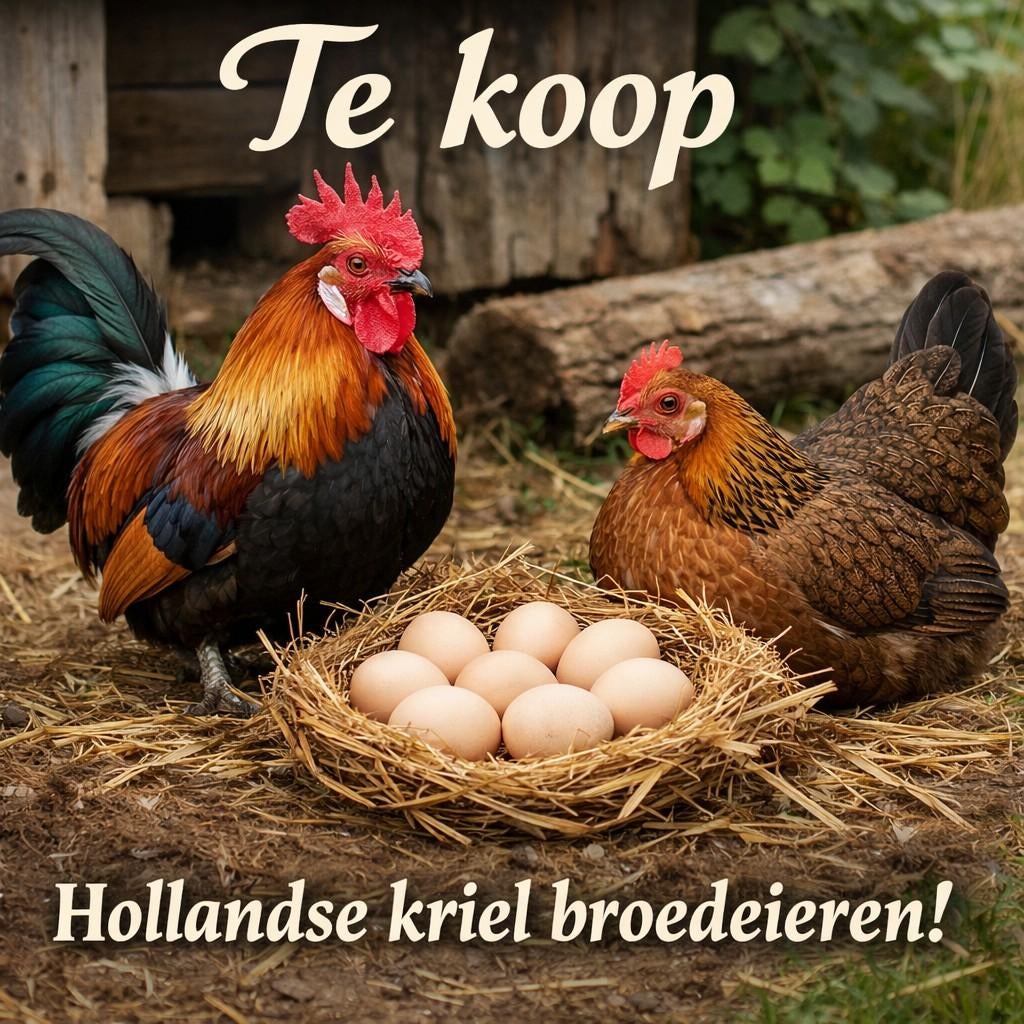 Broedeieren Hollandse kriel, patrijs. Verzenden mogelijk!