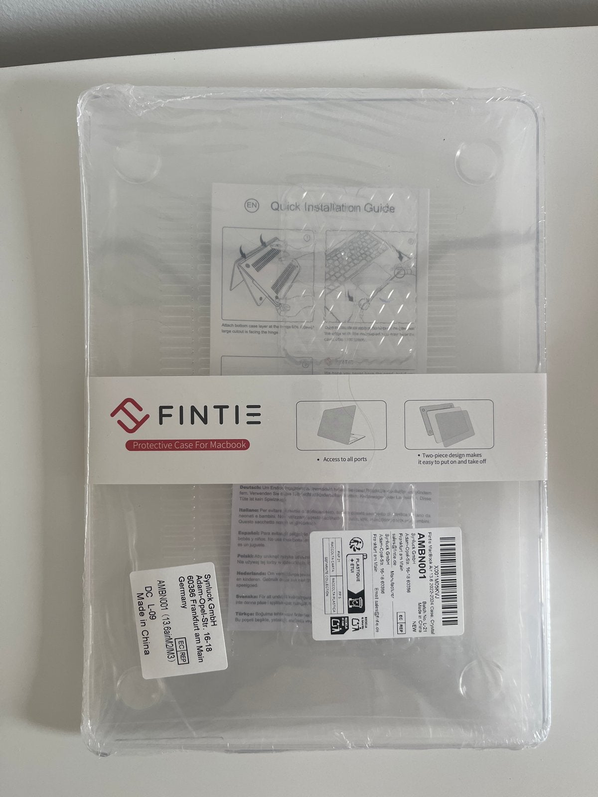 Fintie beschermhoes voor MacBook - Nieuw in verpakking, Computers en Software, Apple Macbooks, Ophalen of Verzenden, Nieuw, Overige groottes