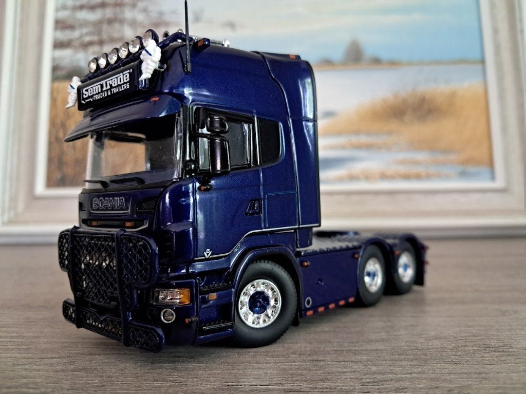 Mooie Tekno Scania V8 Semtrade, Ophalen of Verzenden, Nieuw, Bus of Vrachtwagen, Tekno