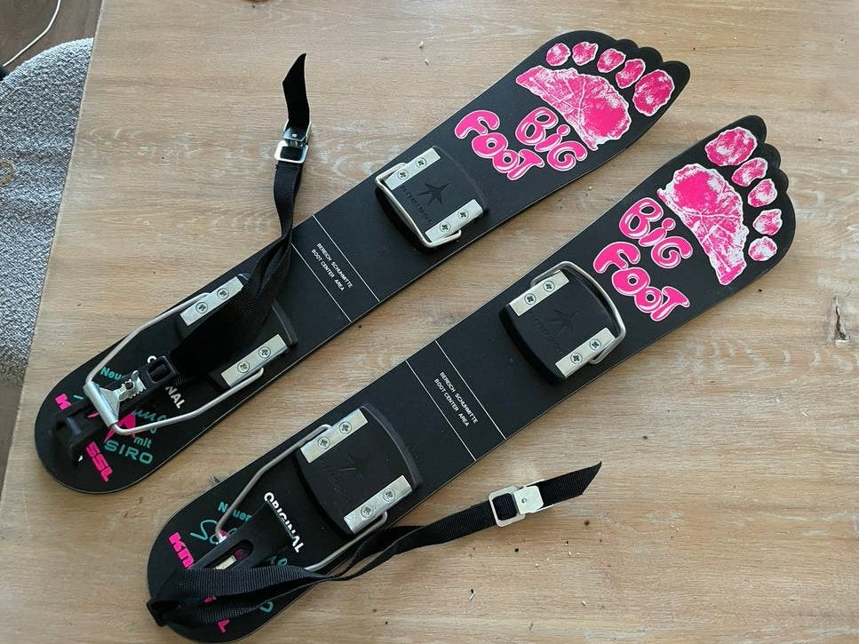 Big Foot ski's - Zeer goede staat met nieuwe bandjes, Overige merken, Ophalen of Verzenden, Zo goed als nieuw, Skiën