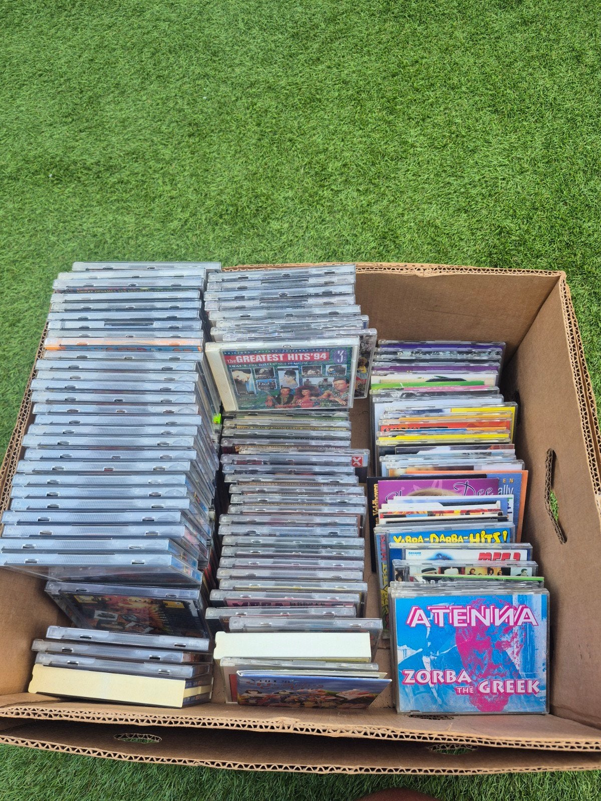Grote doos met diverse CD's, Ophalen, Gebruikt