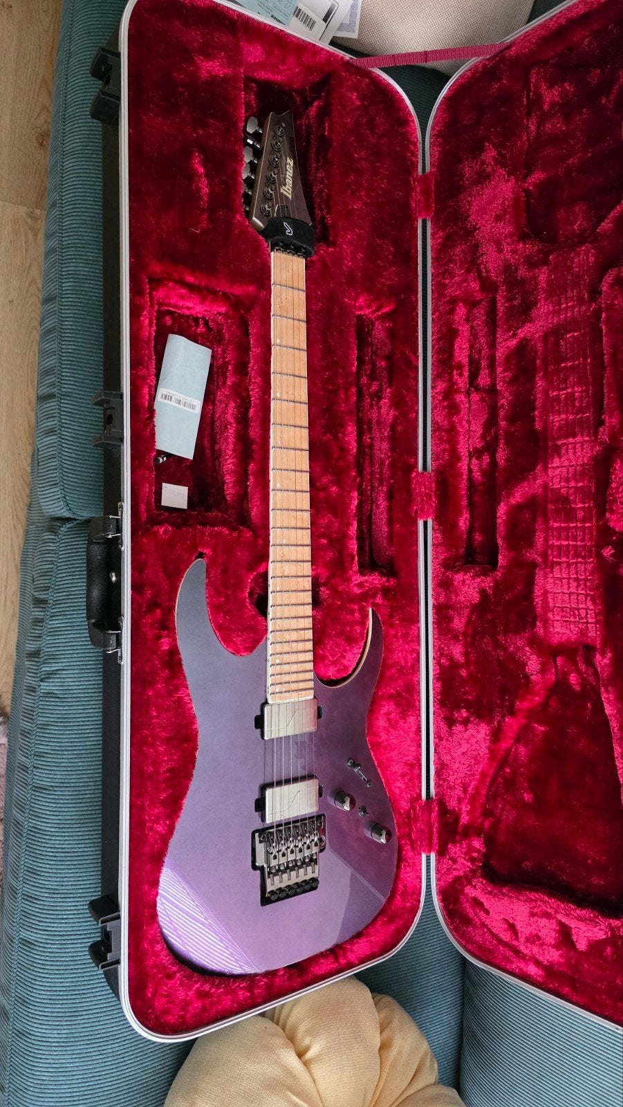 Ibanez Prestige RG5120M-PRT Polar Lights - Zo goed als nieuw, Muziek en Instrumenten, Snaarinstrumenten | Gitaren | Elektrisch
