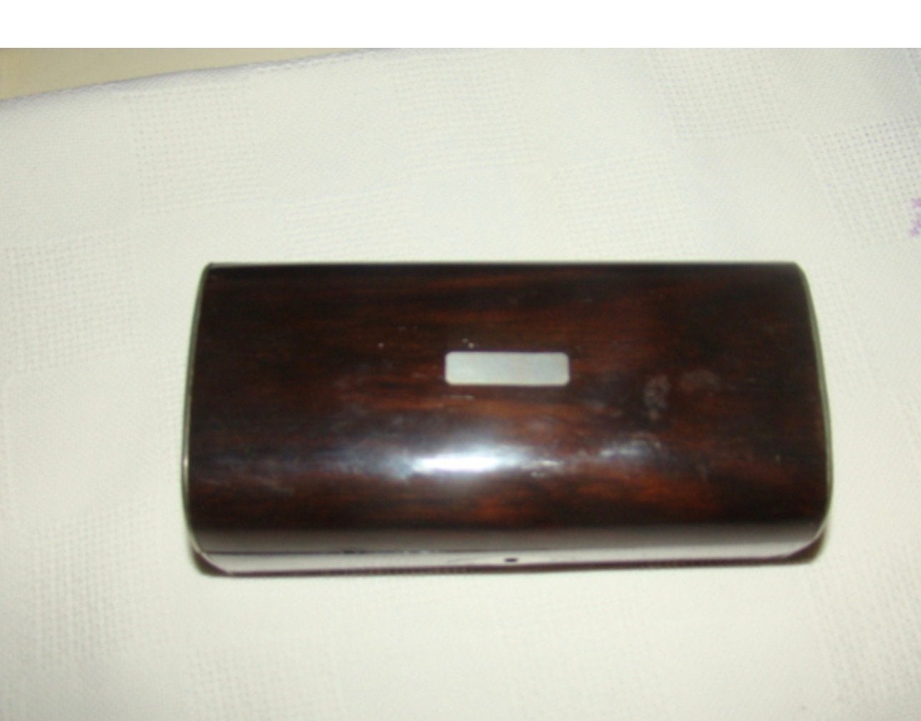 Antiek Lepeldoosje ca. 1850 Rosewood lepeldoosje., Ophalen of Verzenden