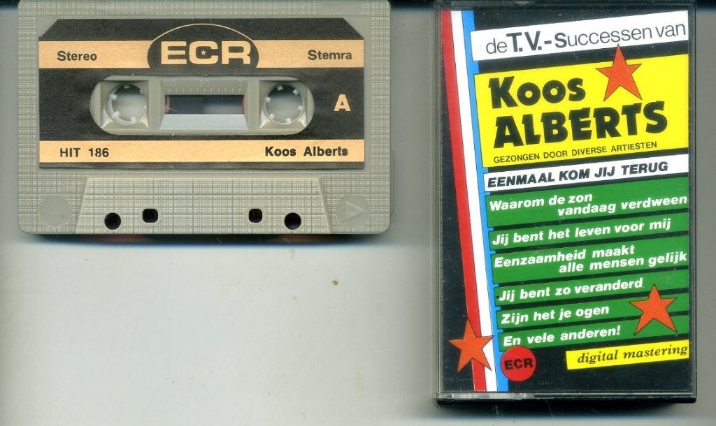 Koos Alberts De TV Successen van 12 nrs cassette 1987 ZGAN, 1 bandje, Ophalen of Verzenden, Zo goed als nieuw, Origineel