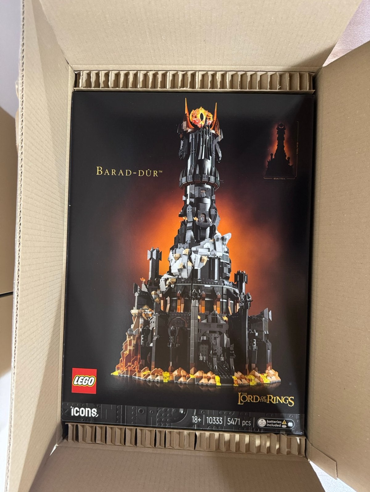 The lord of the rings Barad Dur 10333 nieuw, Verzamelen, Ophalen, Nieuw, Actiefiguurtje